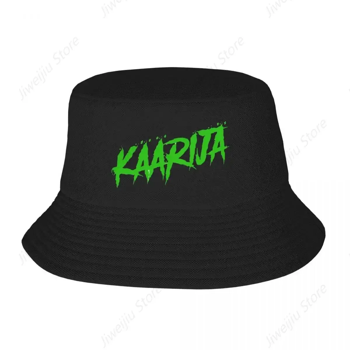 Kaarija Logo Bucket Hat Panama Bob Hats Outdoor Cool Reversible Fisherman Hats For Summer Beach Fishing Unisex Caps