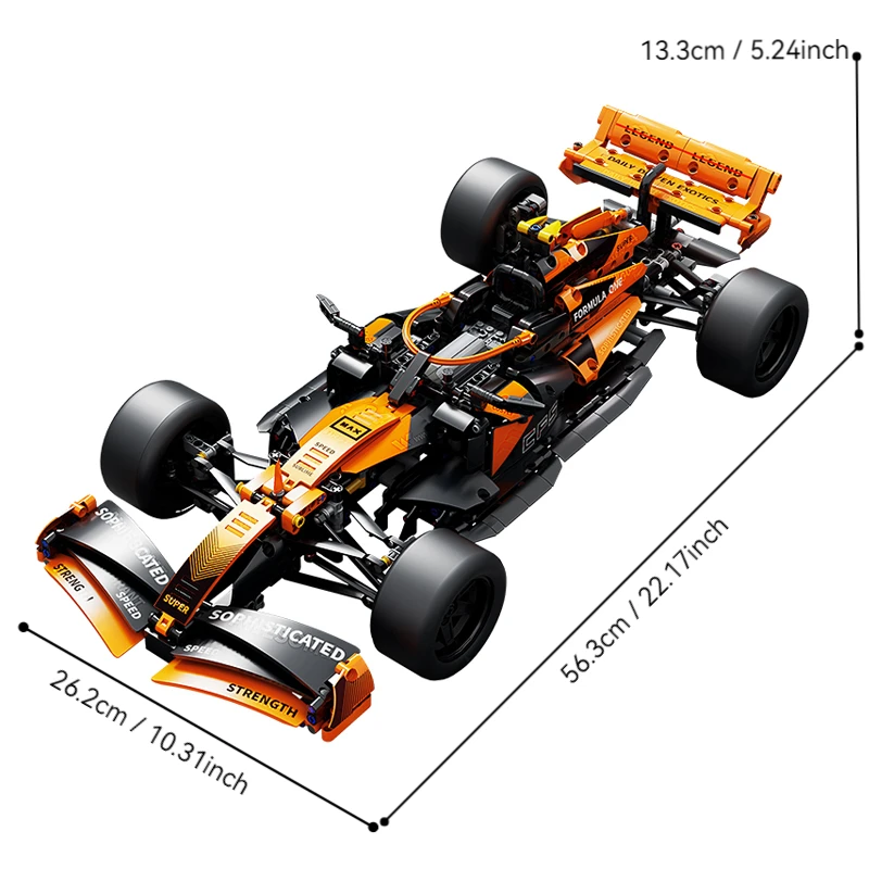 テクニカルスーパースポーツカーフォーミュラレーシングビルディングブロックシティスピード有名な車両レンガ MOC 組み立てるおもちゃ子供の誕生日ギフト
