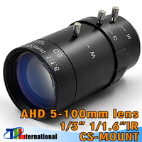 5-100mm lens Manual zoom AHD CS mount Distortion Manual aperture machine vision lens 1/3\