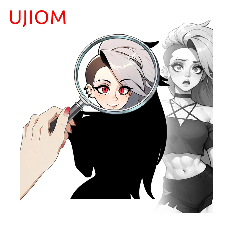 UJIOM Loona Furry Girl Wall Sticker Trendy Anime Novelty Enchanting Customizable Decal High Quality Kitchen DIY Decoration