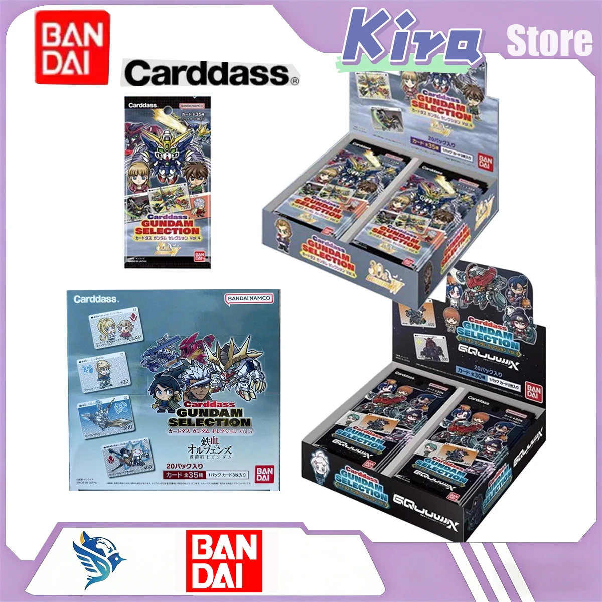 bandai-serie-carddass-gundam-selection-vol5-vol4-vol3-iron-blooded-orphans-boite-de-boosters-scellee-cartes-de-collection-anime-jouet