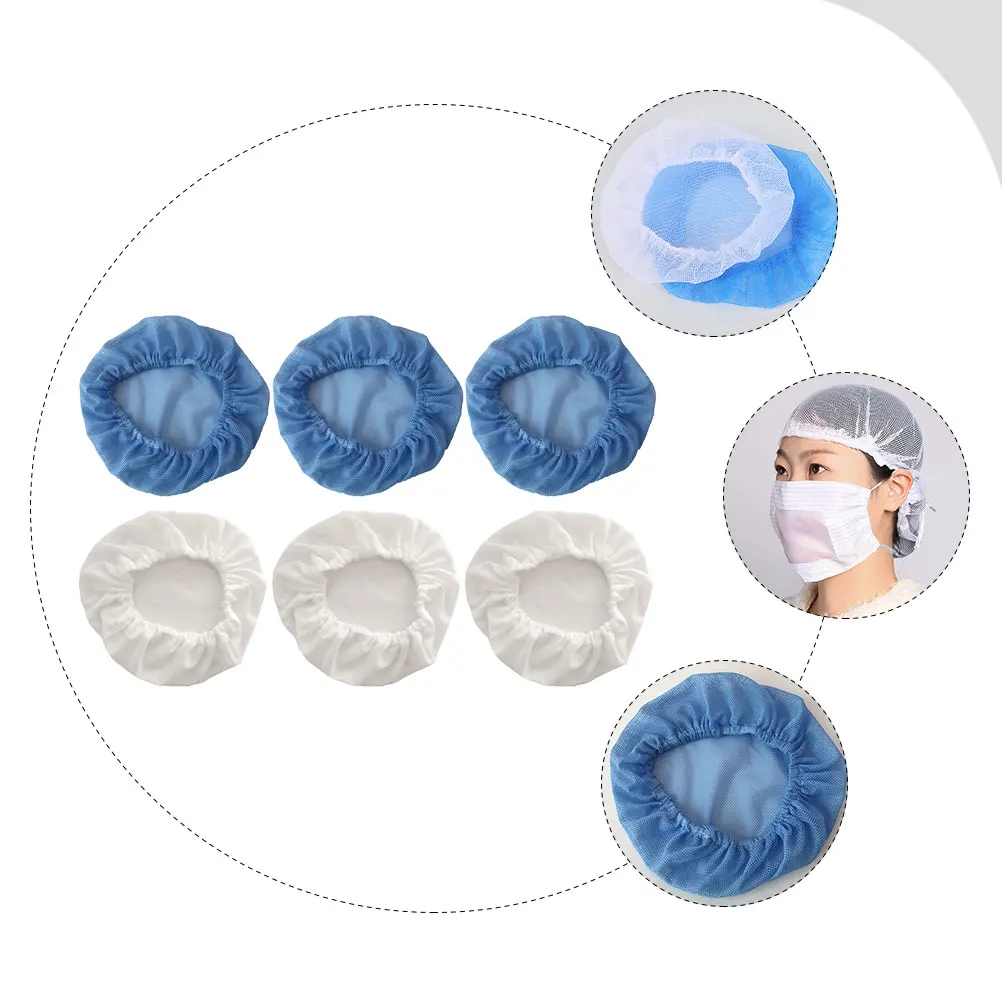 

6pcs Anti-Static Work Hair Protective Chef For Restaurant Workers Reusable Cooking Caps Factory Beanie Mesh