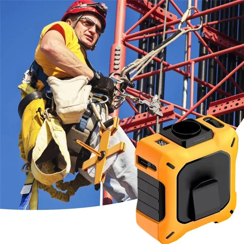 

A76X-Поясной вентилятор Прочный аккумулятор большой емкости и несколько вариантов скорости Портативный нагрев на открытом воздухе