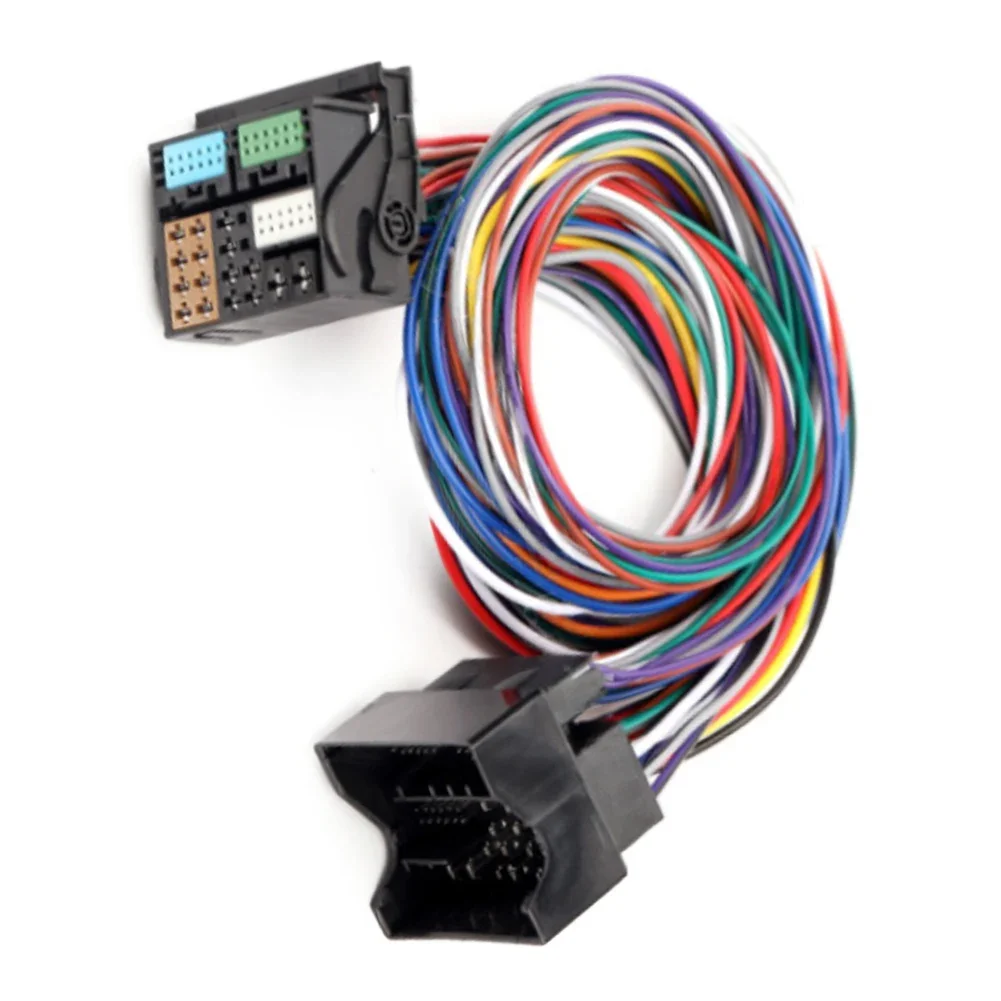 Radio Wiring Harness MQB Extension Cable Full 52-pin Support Quadlock Connector Snap-in Socket Custom Color Options