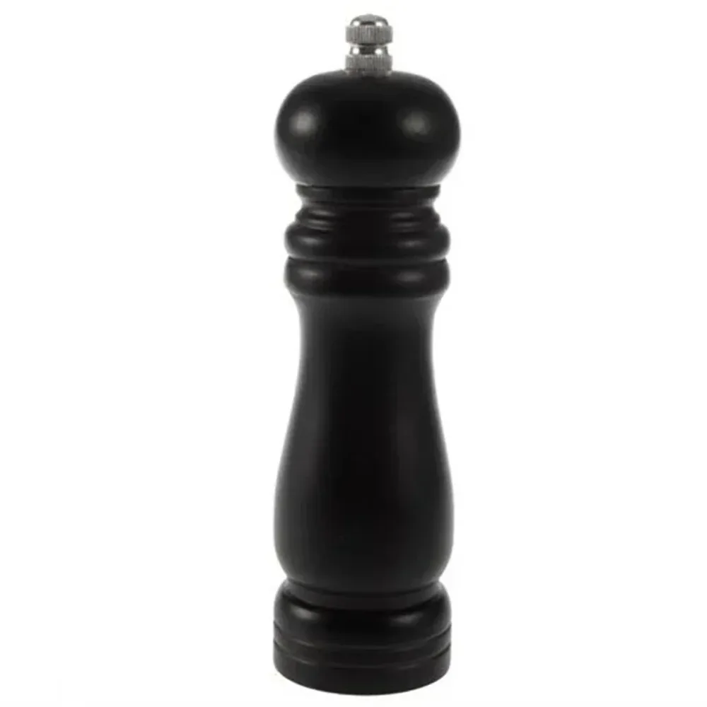 

1PC Wooden Pepper Grinder Mill 6 Inch Black Salt and Pepper Shaker Wooden Salt Grinder Pepper Mill Shakers Refillable