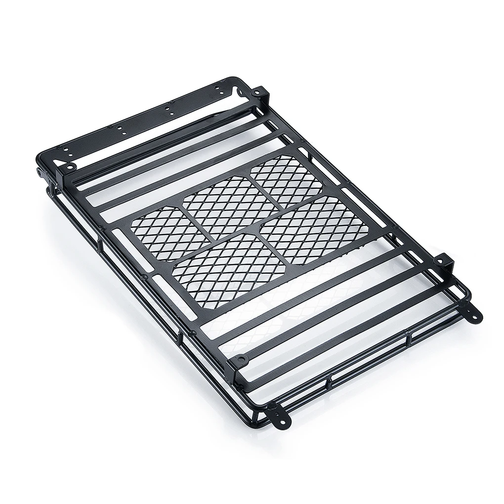 

RCGOFOLLOW Steel Luggage Tray Roof Rack Upgrade Accessory Parts for Tamiya CC01/CR01/D90/SCX10 1/10 RC Crawler Climbing Car