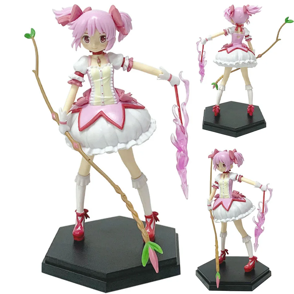 

17cm Puella Magi Madoka Magica Aniem Figure Kaname Madoka Action Figure Magic Girl Model Decor Statue Dolls Toys Christmas Gifts