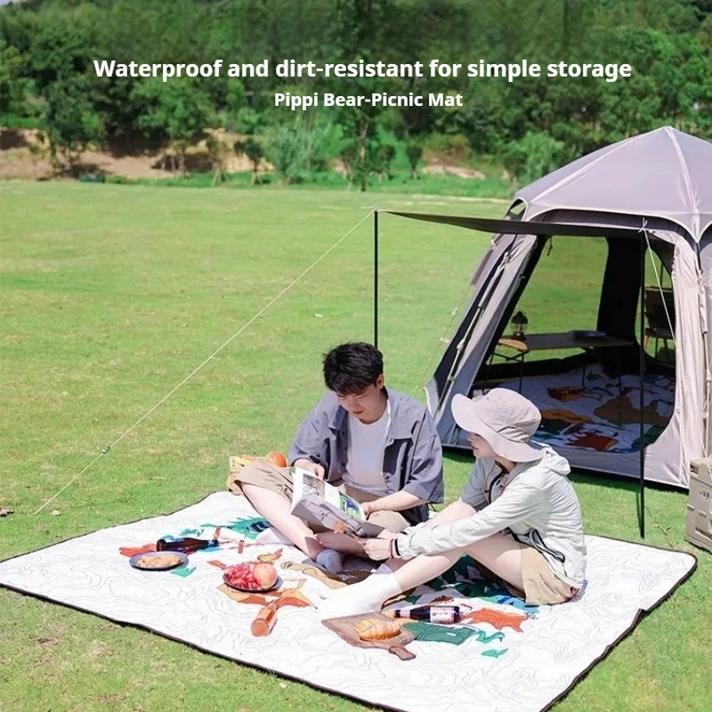 

SunnyFeel Picnic Mat Thickened Outdoor Camping Tent Folding Portable Waterproof Polyester Camping Tent Thickened Beach Mat