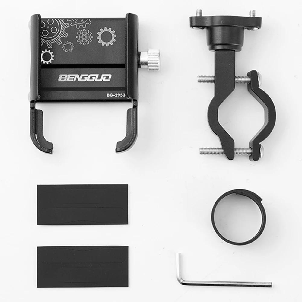 Uchwyt rowerowy na telefon ze stopu aluminium MTB rower GPS uchwyt skuter regulowany uchwyt na telefon komórkowy akcesoria rowerowe — zdjęcie produktu 5