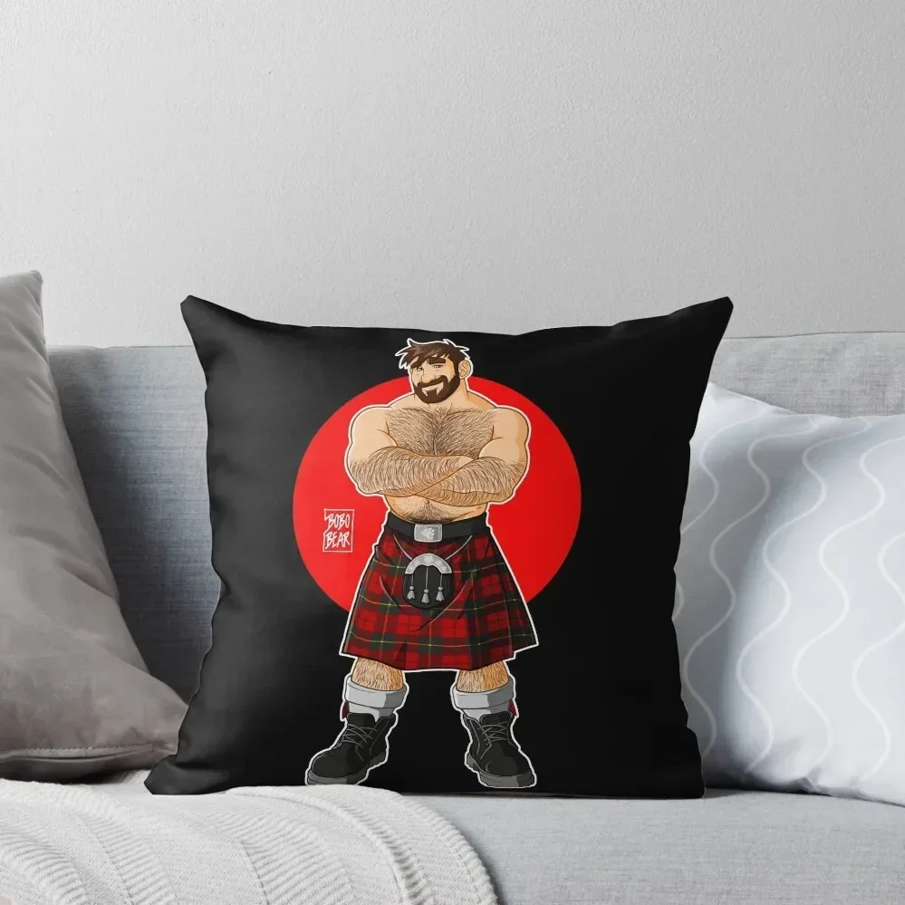 ADAM LIKES KILTS - SHIRTLESS Throw Pillow Decorative Cushion Cover Cushion Cover Luxury Cushion Cover ornamental pillows pillow