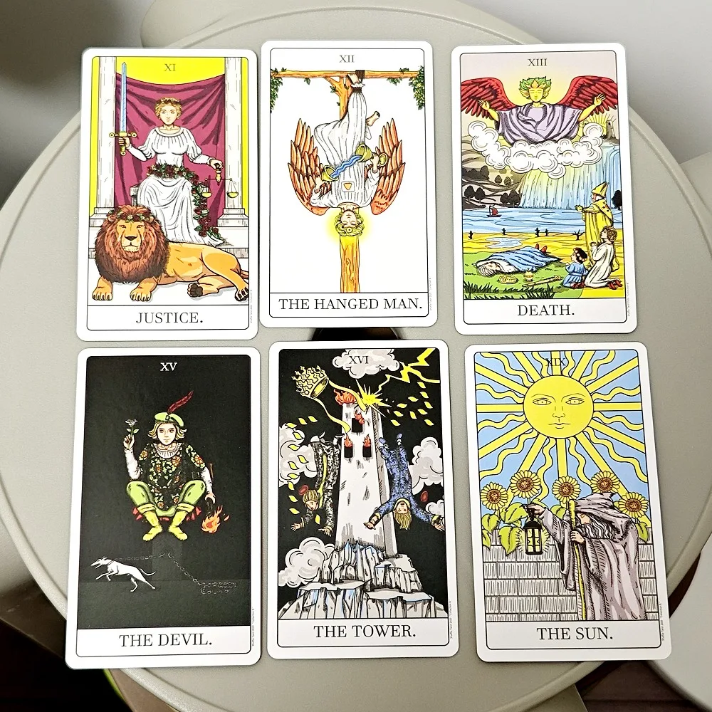 Kocok Tarot Collection B สับ World of RWS Tarot Deck 80 ชิ้นการ์ด A Creative Way of Telling A Story 10.3*6 ซม.