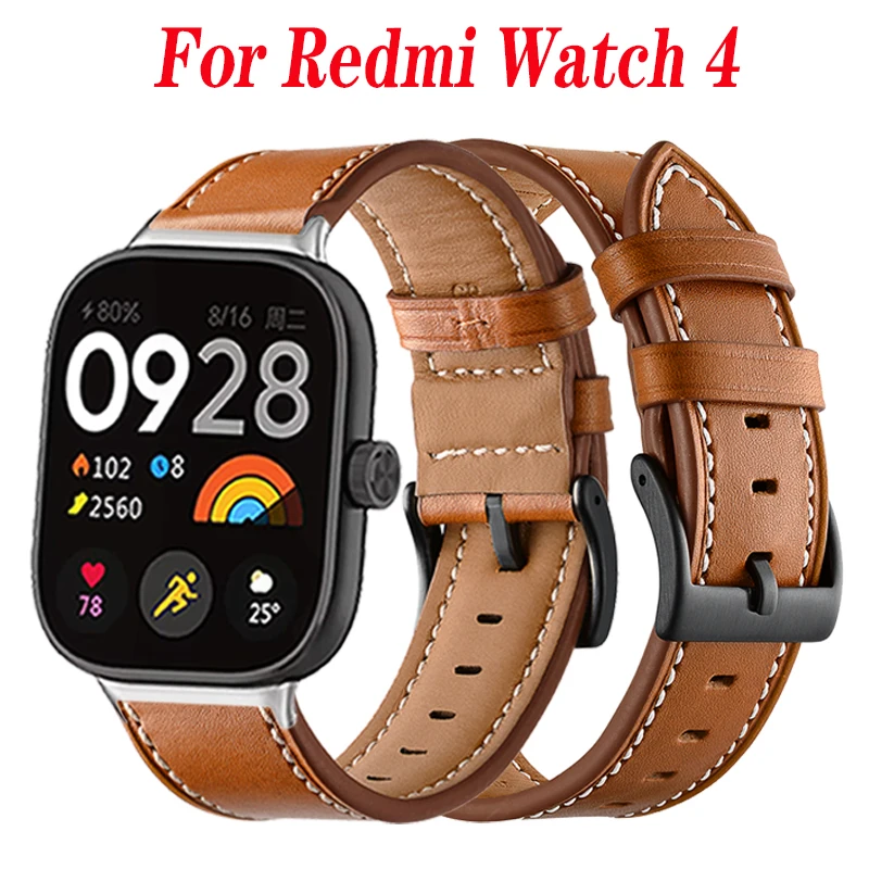 สำหรับ Xiaomi redmi Watch 4สมาร์ทวอทช์สายหนังสมาร์ทวอทช์อะไหล่อินเตอร์เฟซโลหะ Correa redmiwatch 4สร้อยข้อมือสำหรับ redmi สาย watch4