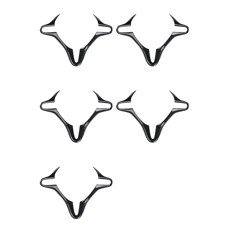 

5X для Honda Civic 8-го поколения 2006, 2007, 2008, 2009, 2010, 2011, внутренняя накладка на руль из углеродного волокна