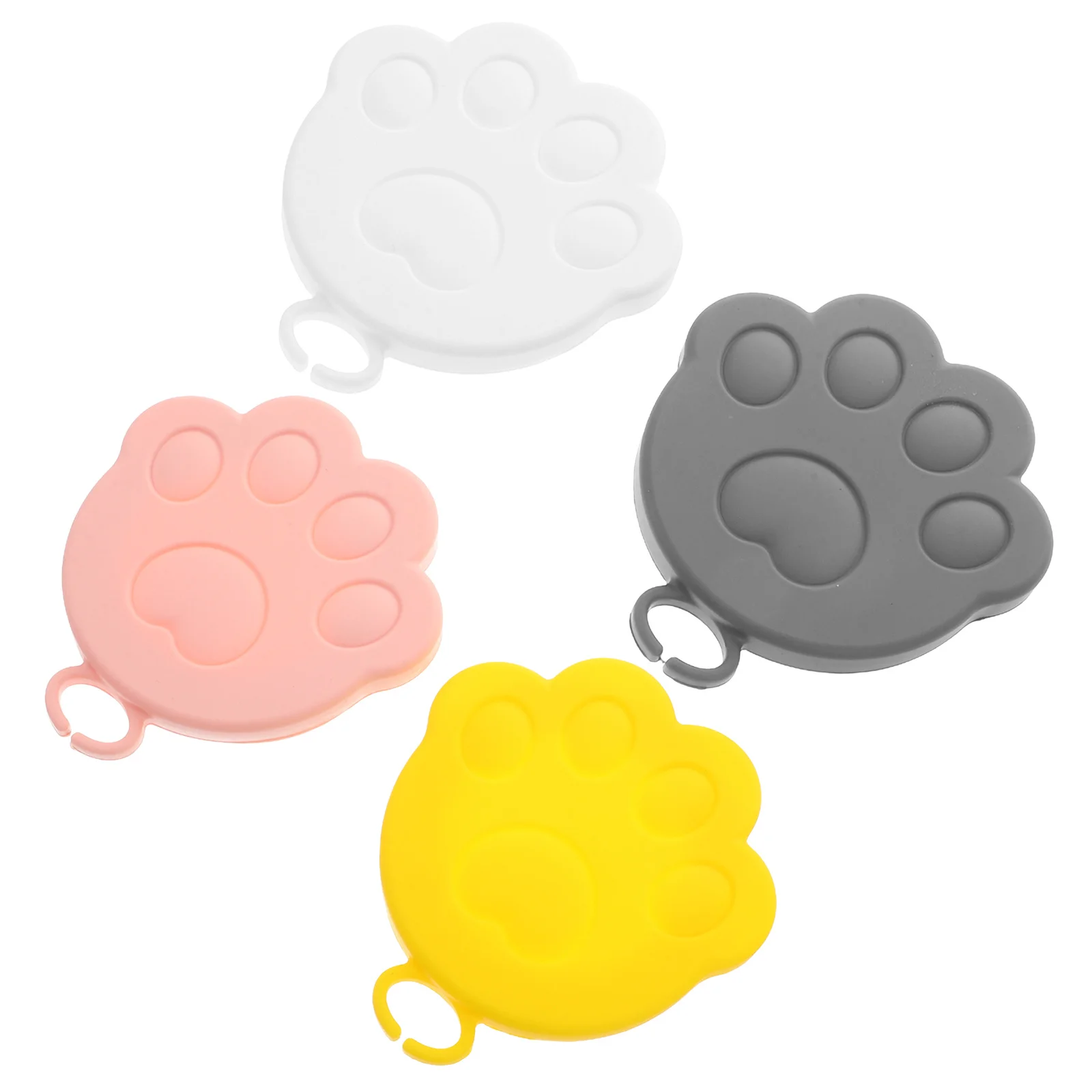 

4 pcs Food Can Lids Universal Reusable Covers For Reusable Pet Food Lids Pet Cat Dog Cans Mug Cup Bowl Jar Cap Stopper