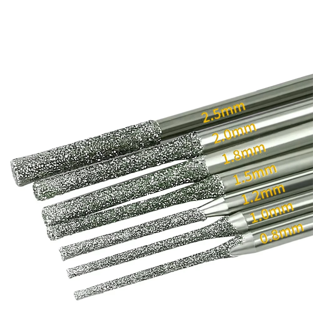 KATWAY 5 قطع لقم الثقب المطلي بالألماس 0.8-2.5 مم - لقم ذات رؤوس دقيقة للبلاط والمجوهرات وحفر الزجاج HH-AA233 #5