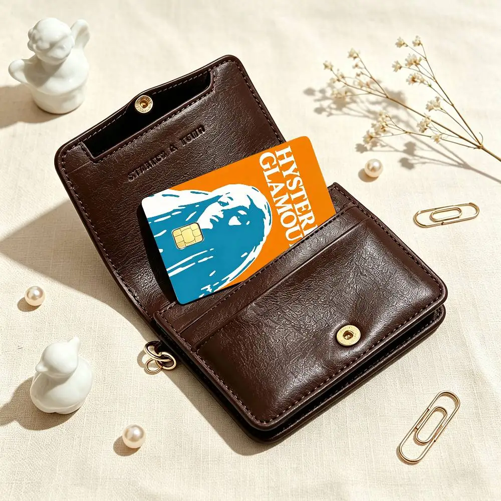H-HystericS Glamour BRAND Creative  Credit Card HD Stickers Small Chip Waterproof Sticker Game Card Decal Gift