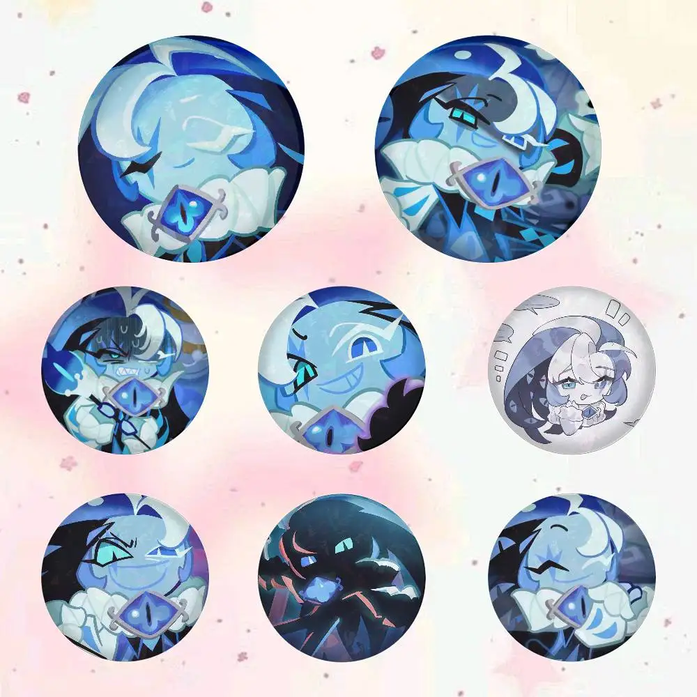 Shadow Milk Cookie Badges Button Round Creative Pin Brooch Badge Bag Decor Accessories Fans Collect Friends Gifts