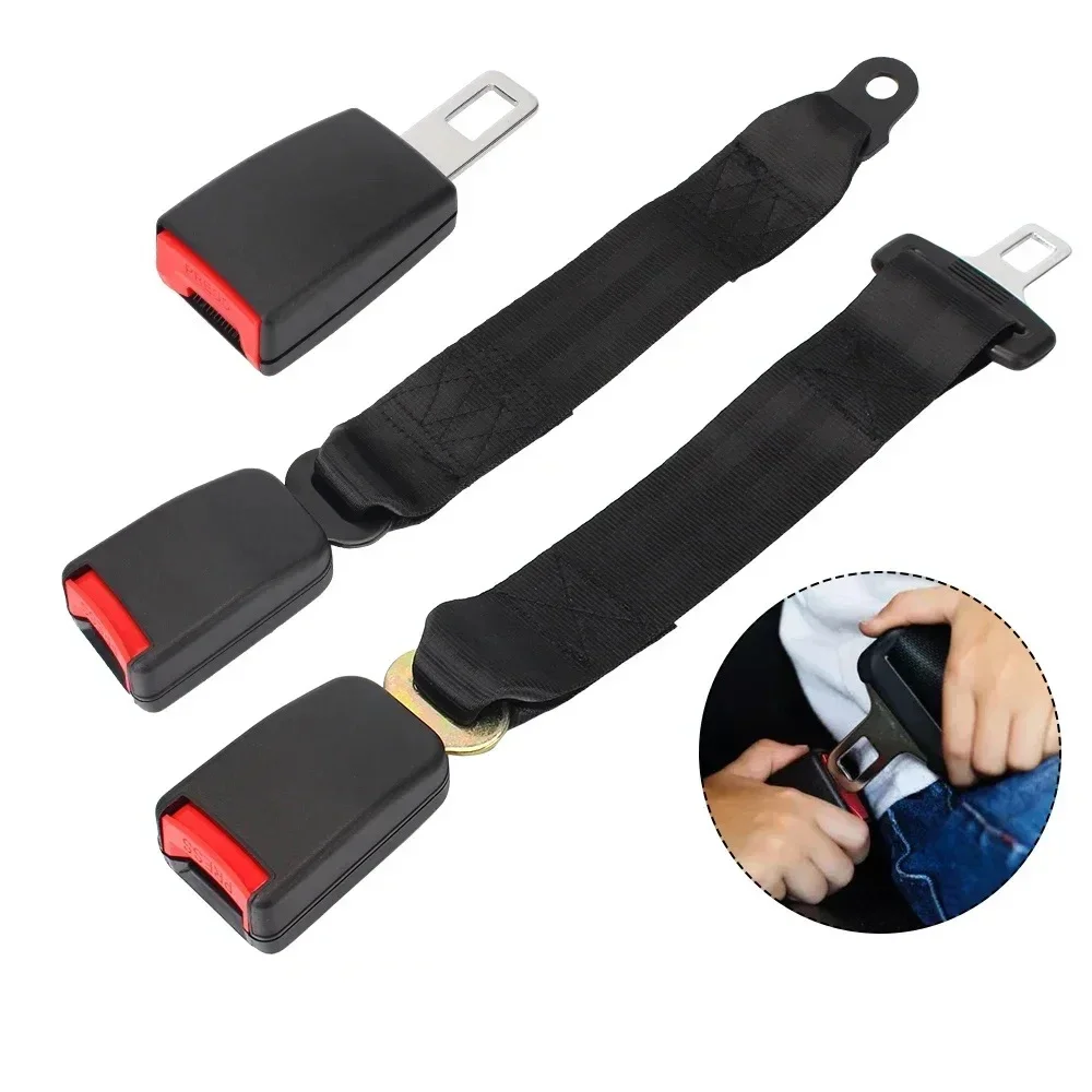 

Car Seat Safety Belt Extender Clip Extension Auto Fasteners Buckle for 20-22MM Tongue Adapter Automotive Accessories Universal