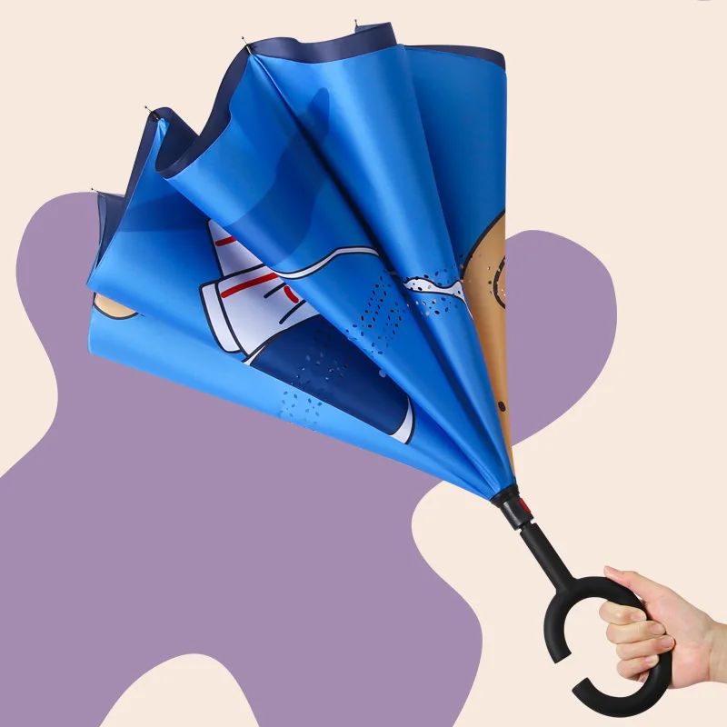 Children's Umbrellas Primary ng Double layered Reverse Umbrellas