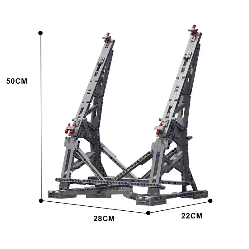 Kunden spezifisches 407-teiliges Konstruktion sset MOC-10219 - Elite Millennium Falcon vertikaler Vitrinen ständer, hand gefertigt mit Premium-Quali