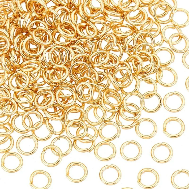 200pcs Gold Open Jumps Rings 18 Gauge Connector Rings Stainless Steel Metal Jump Ring Jewelry Connectors for DIY Jewelry