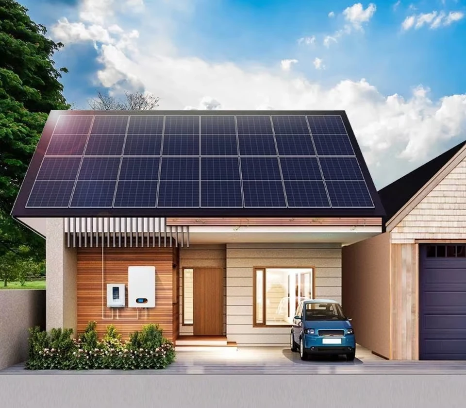 Sistema di energia ibrida Set completo di sistema di energia solare con collegamento alla rete da 10 kW