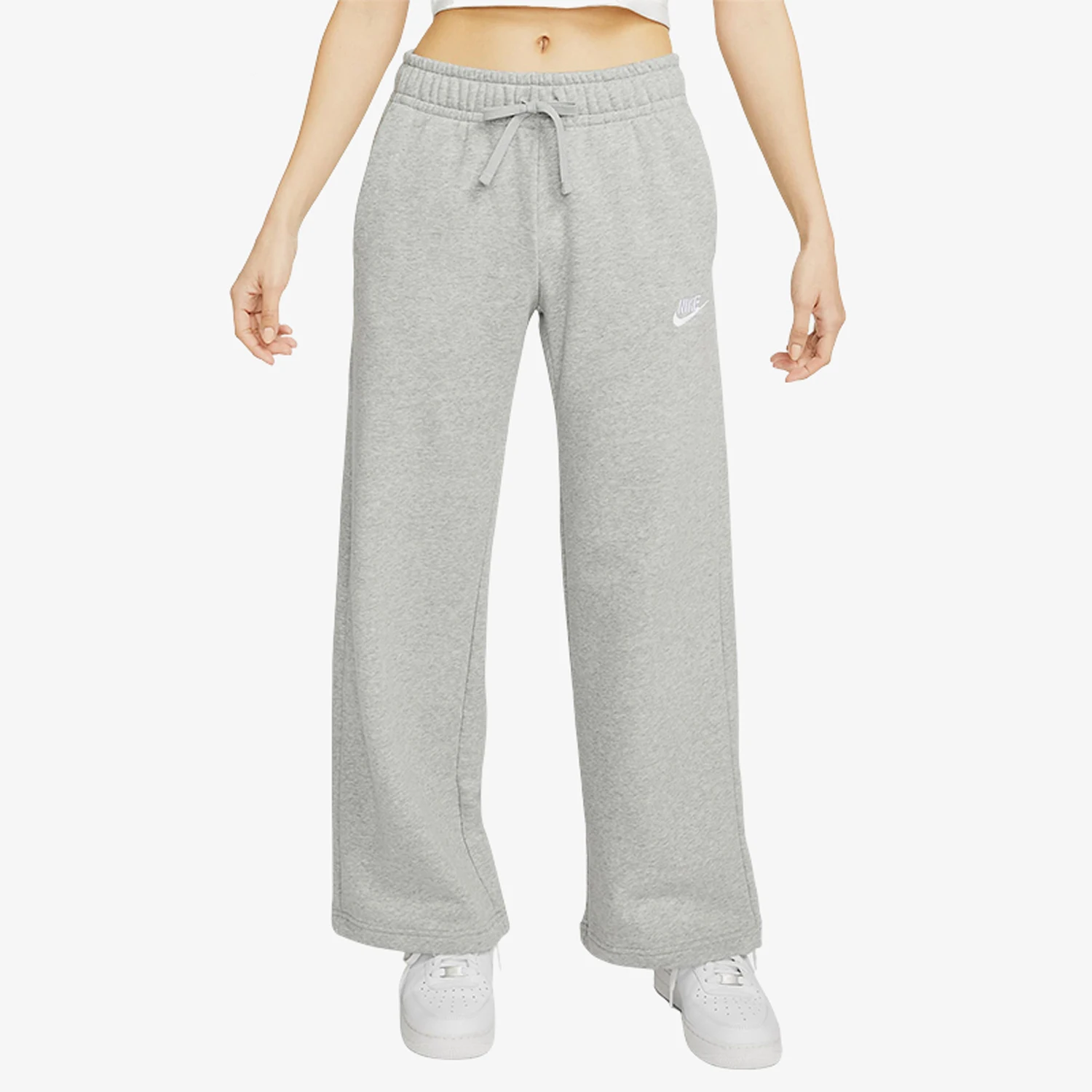 nike-authentic-spring-autumn-new-style-women's-mid-waist-wide-leg-thin-fleece-sweatpants-fb2728-063