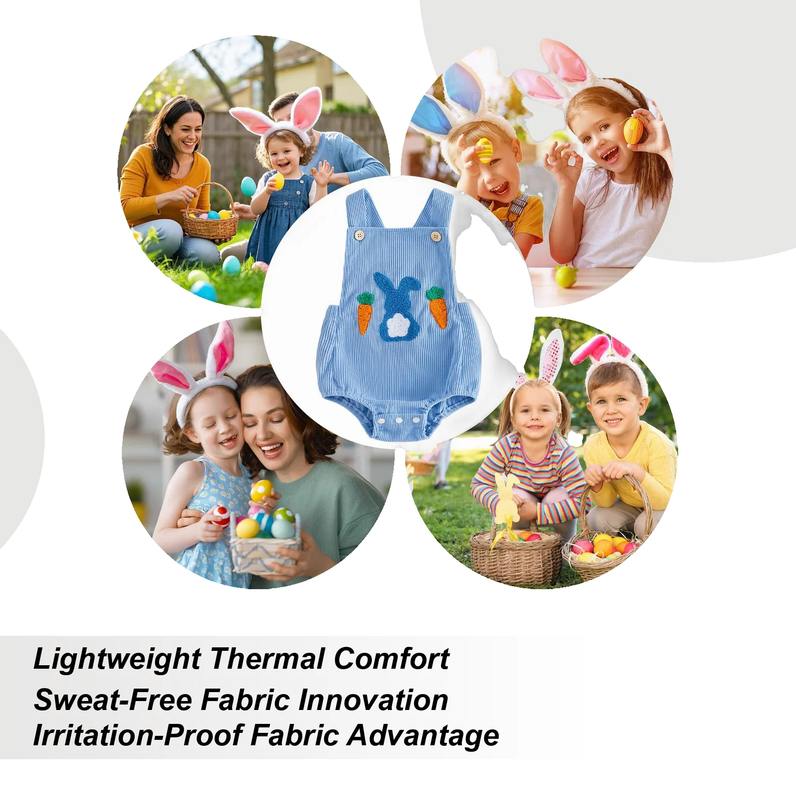 

Костюм кролика для детей, одежда в стиле пасхального кролика для мальчиков, наряд в виде кролика для дома, повседневной носки, детских праздников, спальни, путешествий, фотосессий