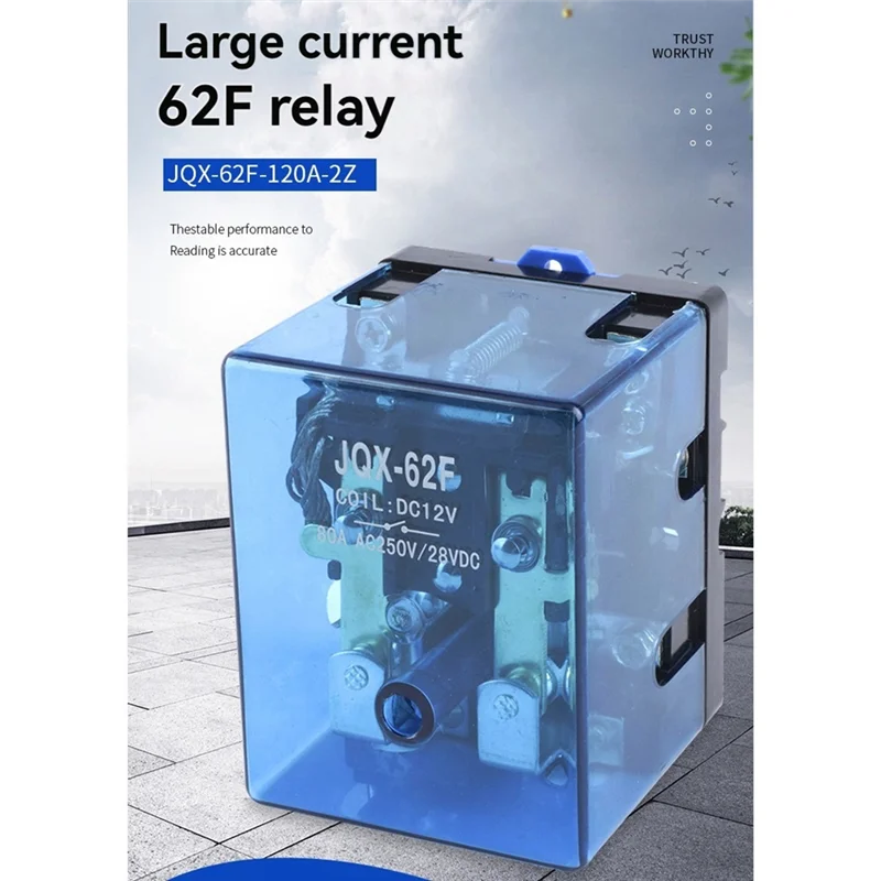 Nowy przekaźnik dużej mocy 80A DC12V 2Z Przekaźnik prądowy do regulatora napięcia Duże skrzynki transformatorowe maszyn