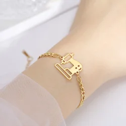 HIPEE Fashion Jewelry Sewing Machine Pendant Bracelet Seamstress Bracelet Charm Pendant Bracelet For Women Fashion Party Jewelry