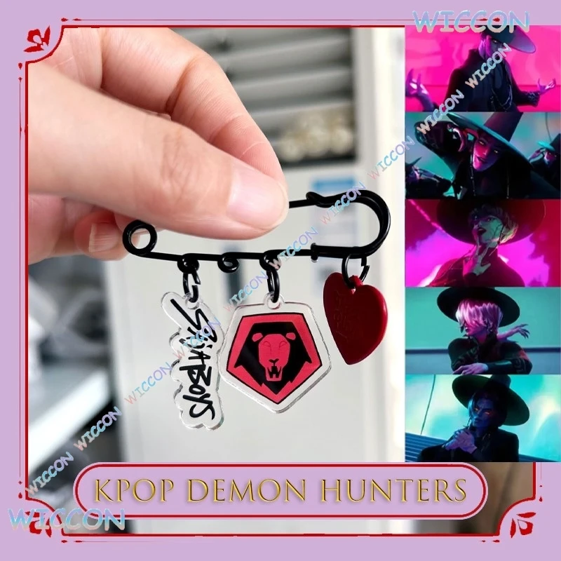 

MoeMimic/KPopDe Mon Hunters Party HUNTRIX Saiaboy акриловая брошь на булавке аниме персонаж Хэллоуин костюм вечерние Рождество Kawaii
