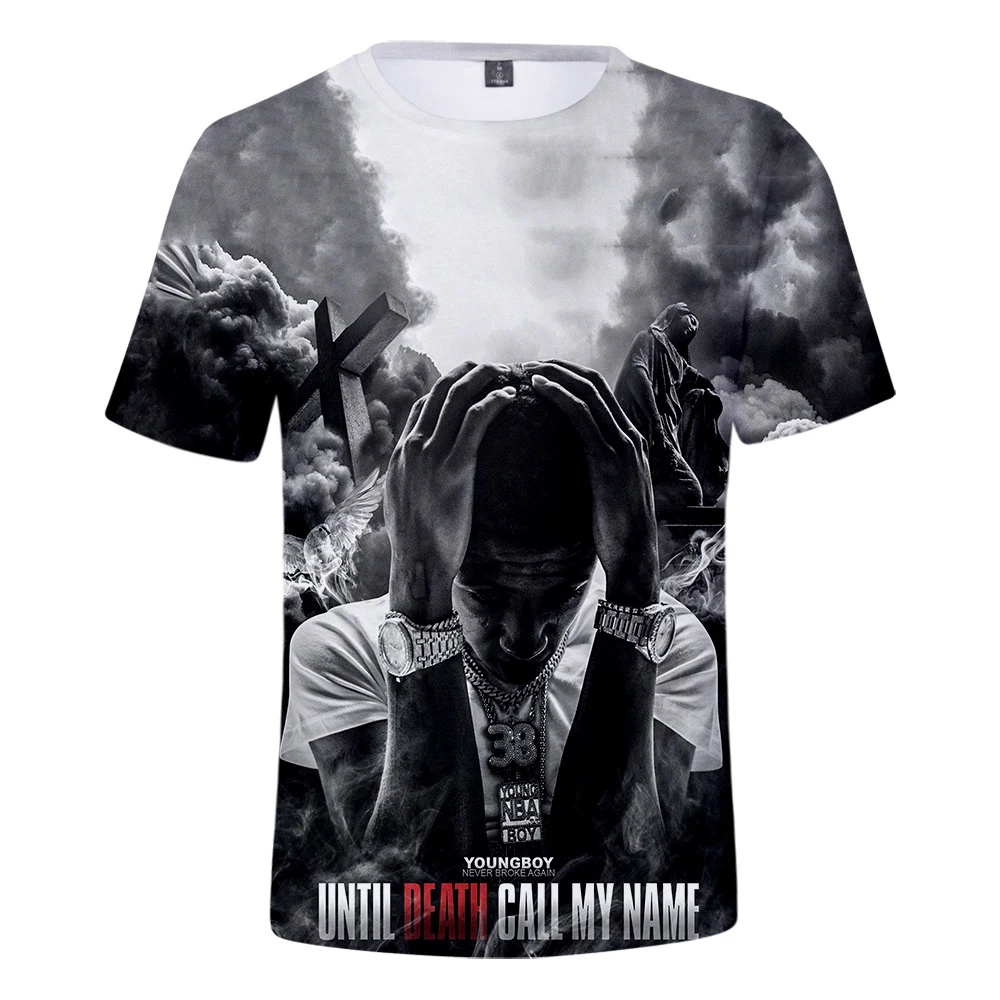 Popular Oversized T Shirt Youngboy Never Broke Again 3D T Shirt Men/Women/Boys Summer Casual Hip Hop Short Sleeve Tshirts 6XL image 3