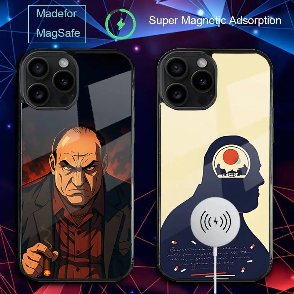 

S-Sopranos Tony S-Soprano Phone Case For iPhone 17,16,15,14,13,12,11,Pro,Max,Plus,Mini,SE4,E Magnetic Magsafe Wireless Charging