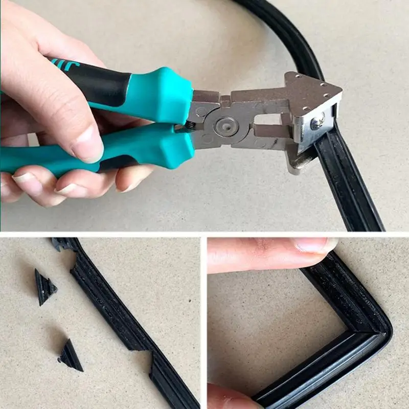 Imagem -04 - V-shaped Rubber Strip Scissors Alicate Cortador Ferramenta de Corte Manual 90 Graus Heavy Duty Fita Borda Ângulo Scissors