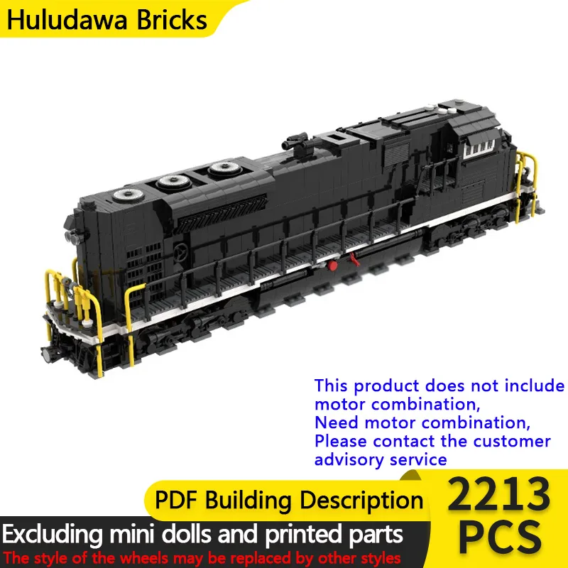 

City Car Model MOC Building Bricks SD70ACe Diesel Locomotive Modular Technology Assemble Children Toys Suit Gifts Holiday