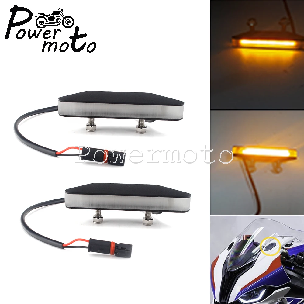 

LED Mirror Block Signal Lamp For BMW S1000RR S1000 S 1000 RR 2020 2021 2022 Motorcycle Fairing Mount Amber Turn Signals Light