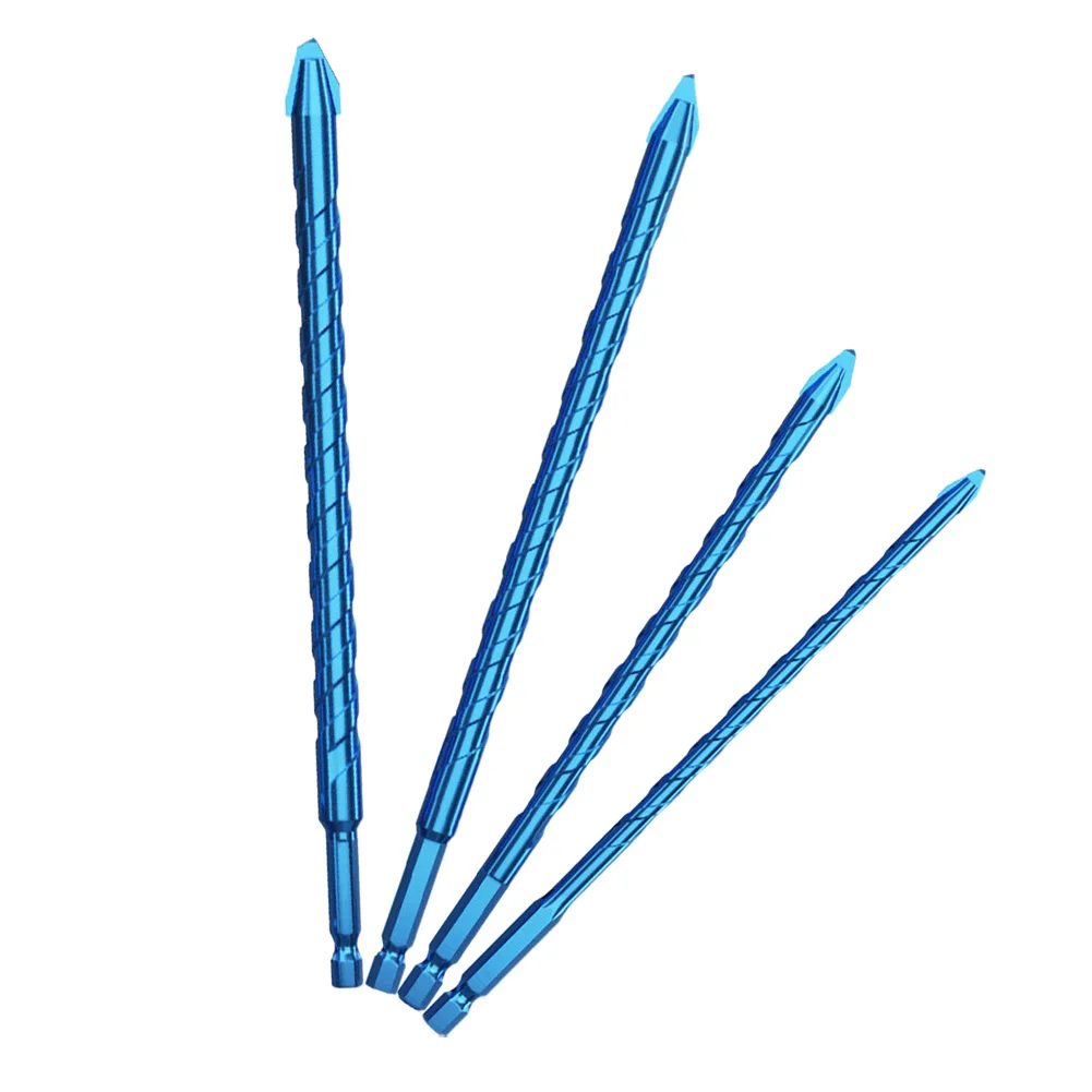 1pc 1/4'' HexEccentric Drill Precision Drilling Set 6/8/10/12mm Glass Tile Ceramic Punching Rock Slab Triangle Drill Bit