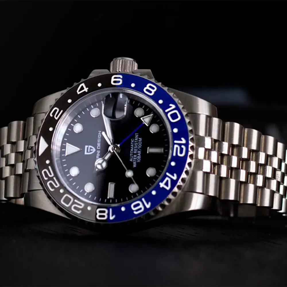 

PAGANI DESIGN GTM Механические часы 40 мм Мужские наручные часы Лучший бренд 1662 Автоматические часы 100 м Водонепроницаемые часы Relogio Masculino