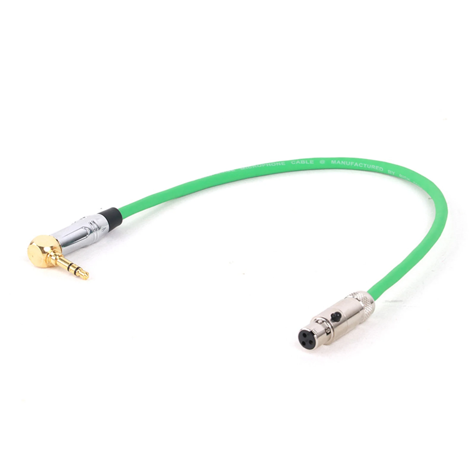 3-Pin Mini XLR to Jack Right Angle 3.5mm Plug Stereo Audio 1/8\