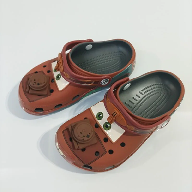 

Cartoon Mater Slippers Cars Shoes Outdoor Sandals Cute Figurine Anime Trailer Character Cave Shoes Sandals Eva Shoes Gift