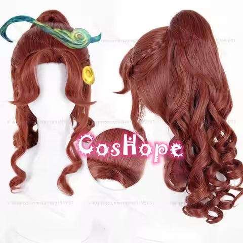 IDV Archer Brynhildr Vilulf Cosplay Wig 42cm Short Deep Orange Red Wig Cosplay Anime Heat Resistant Synthetic Wigs for Costume