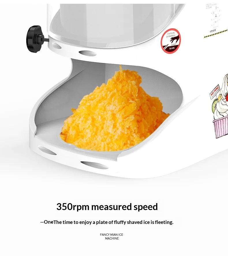 Factory Direct Supply Commercial Snow Ice Shaver Machine, Crushed Ice, Fancy Smoothie Machine, Electric Korean Snow Ice Machine