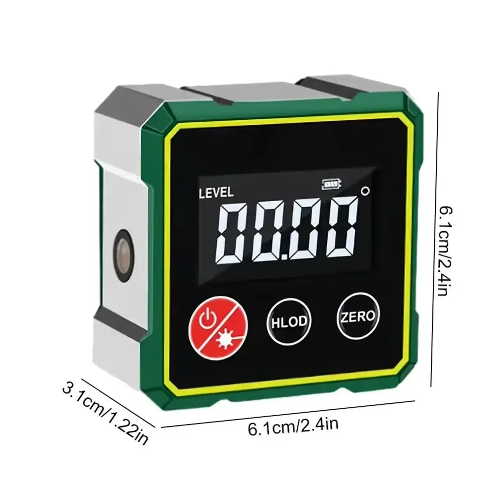 Multifunctional Laser Inclinometer Magnetic LCD Display Digital Inclinometer High Accuracy Rechargeable Digital Angle Finder