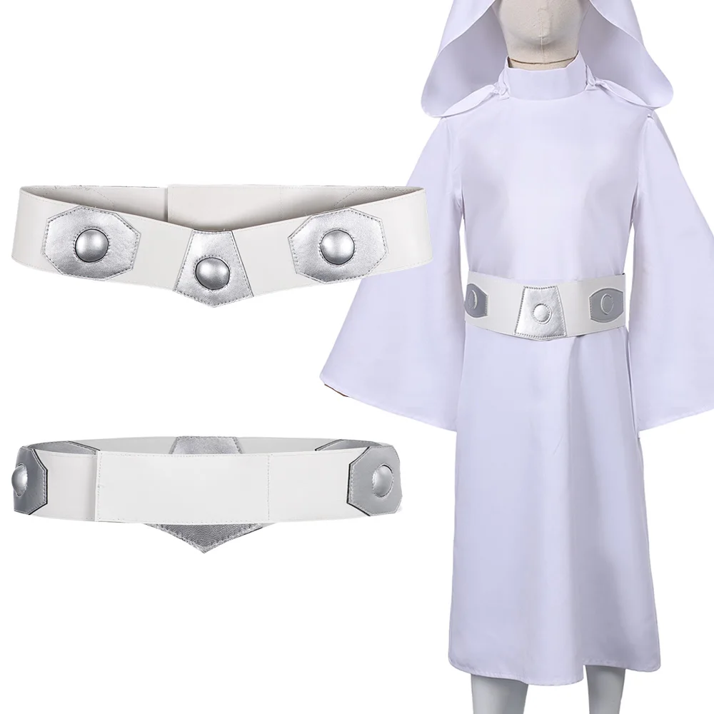 

Princess Leia Belt Girls Waistbelt Movie Space Battle Cosplay Fantasy Costume Accessories Teen 6 to 14 Years Fantasia Party Prop