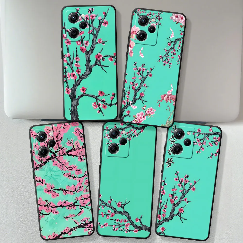 Funda estética Vaporwave Arizona Iced Tea para Xiaomi Poco F7 M7 F5 X3 NFC X5 C65 M6 M4 X4 M3 Pro X2 Funda negra de TPU para teléfono