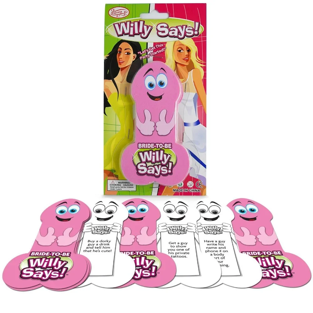 24 Pcs Willy Dice Il Coraggio di Gioco di Carte per La Cerimonia Nuziale Della Sposa di Essere Ragazze di Partito Hen Night Out Addio Al Nubilato