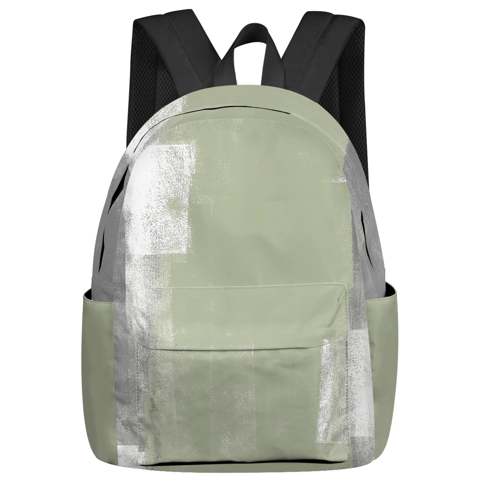 

Sage Green Oil Painting Texture Backpack School Bags for Teenagers Students Laptop Bag Women's Casual Travel Backpack