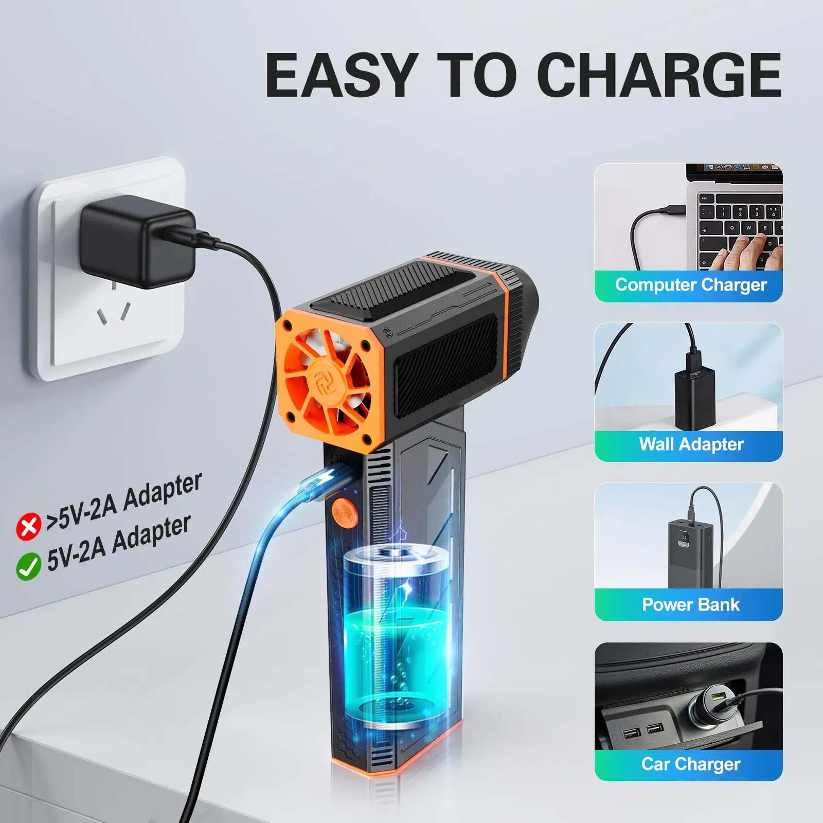 110000 RPM Violent Mini Brushless Turbo Jet Fan Cordless Powerful Blower with High Speed Duct Fan Motor Jet Dry Fan 2025