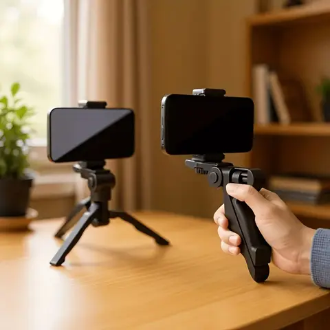 Mini Handheld Tripod Selfie Stick, Portable Handle Stabilizer Bracket for Action Camera