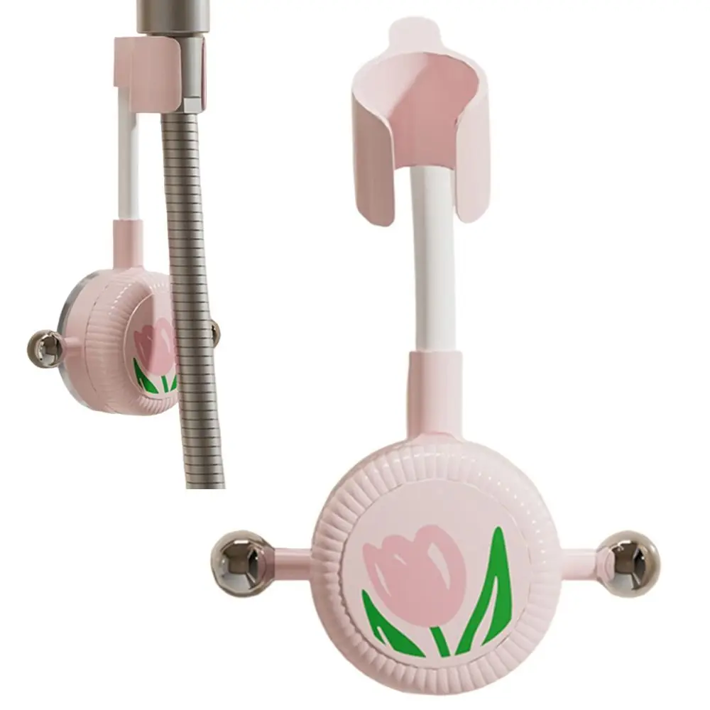 360° Adjustable Suction Cup Shower Head Bracket INS Strong Adsorption Handheld Shower Holder Dopamine Punch Free